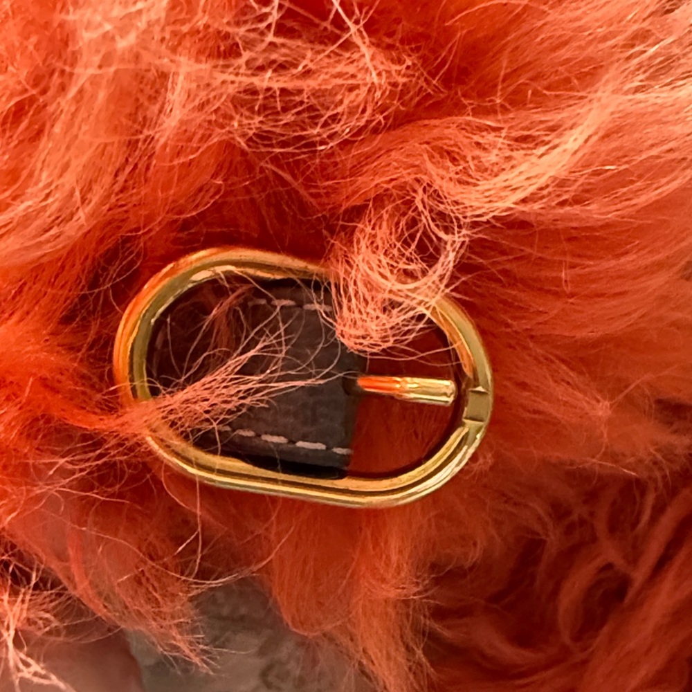 Gucci NWT Orange Shearling Hat Medium 58cm - Picture 10 of 15